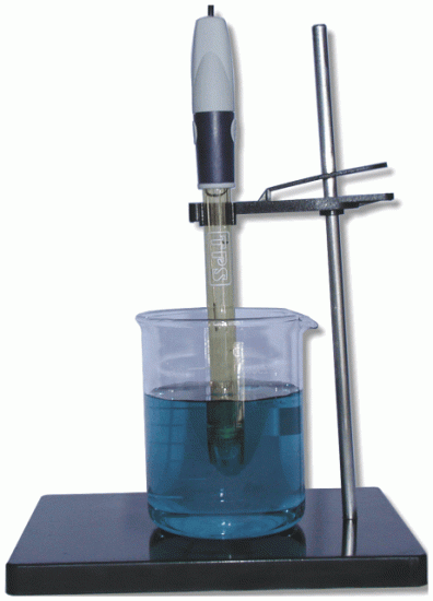 (image for) Electrode Probe Stand, Holds Probe & Thermometer