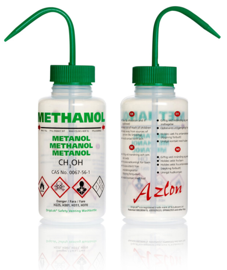(image for) Wash Bottle, Methanol, (Printed), 500ml