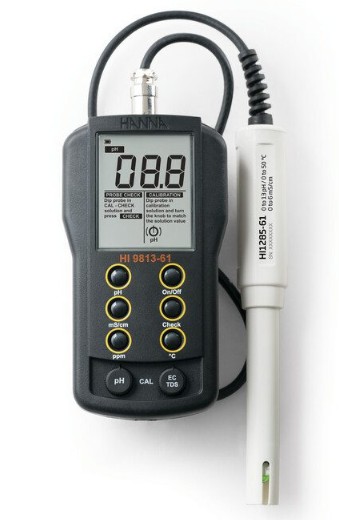 (image for) pH/EC/TDS/Temperature Meter with CAL Check™ and HI1285-61 Probe