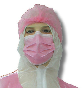 (image for) Face Mask, Surgical, Polypropylene, Disposable, Pink, Ear Loop Type, 50pk