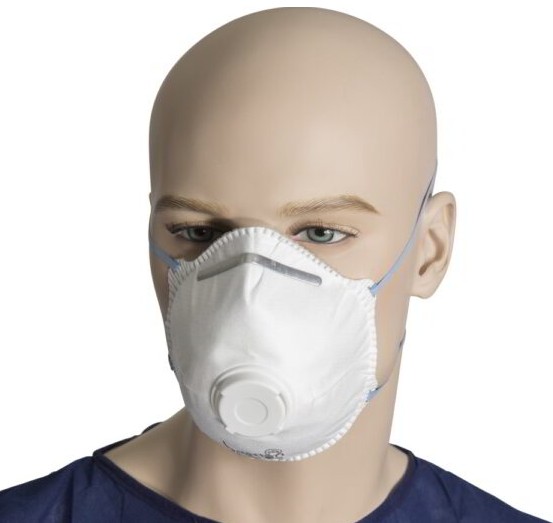 (image for) Mask, P2 Respirator with Valve, Carton of 20 Packs of 12 (240pcs)