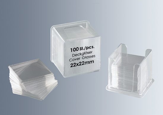 (image for) Coverslips, Class 1, 22x22mm, Pk of 100