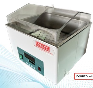 (image for) Water Bath, General Purpose, with Acrylic Gabled Lid, 14.6L, Upto +100 Degrees C