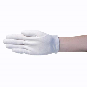 (image for) Gloves, Cotton, White, Large, Pack of 12 Pairs