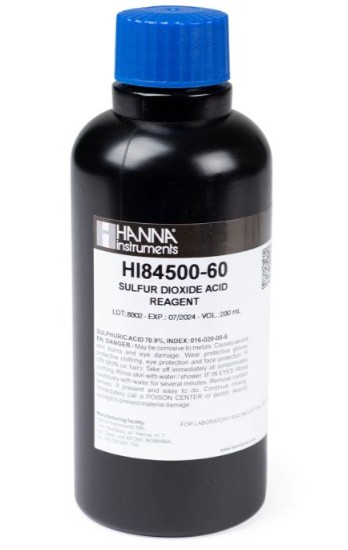 (image for) Acid Reagent for Sulphur Dioxide Mini Titrator, 230ml