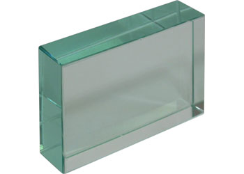 (image for) Prism, Rectangular Block, Glass, 75x50x18mm Thick
