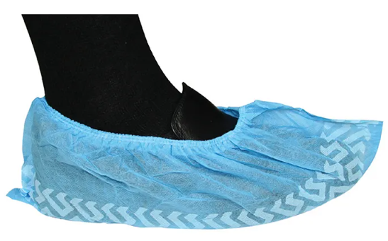 (image for) Shoe Cover, Disposable, Non-Slip, Blue, 42cm x 18cm, 35g, Pack of 100