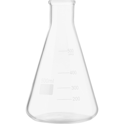 (image for) Flask, Erlenmeyer, Glass, 500ml, Narrow Mouth
