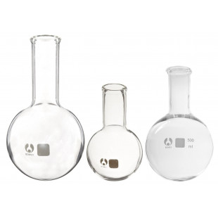 (image for) Flask,Round Bottom,Glass,2000ml Narrow Mouth