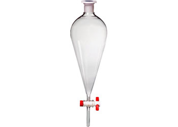 (image for) Funnel,Separating,Glass,Pear,100ml Ptfe S/Cock