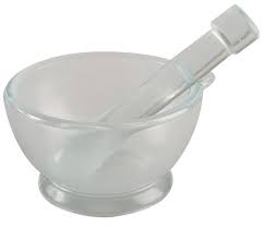 (image for) Mortar & Pestle, Glass, 500ml, 150mm DIA