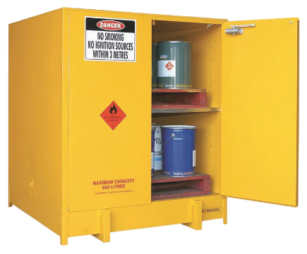 (image for) DG Cabinet, Large, Flammable, 850L, 2 Door, Pallet Store