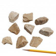 (image for) Sandstone, Tan, Rock Teaching Samples, Pack of 10