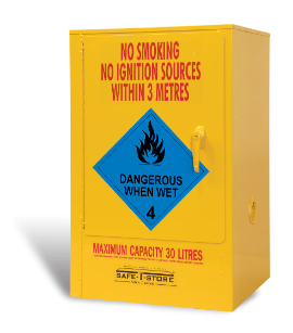 (image for) DG Cabinet, Dangerous when wet, 30L, 1 Door, 2 Shelves