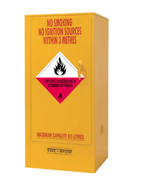 (image for) DG Cabinet, Sponteneously Combustable Substances, 60L, 1 Door, 3 Shelves