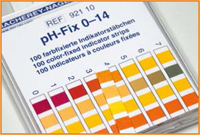 (image for) pH Indicator Strips, Non-bleeding, 0-14 pH, Pack of 100