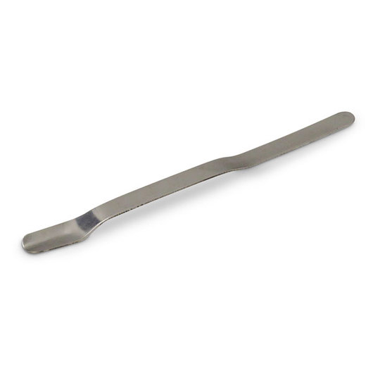 (image for) Spatula, Stainless Steel, Nuffield Type, Bent Ends, 140mm