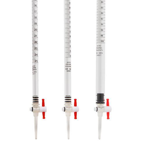 (image for) Burette, Acrylic, 100ml, PTFE Tap (Stopcock)