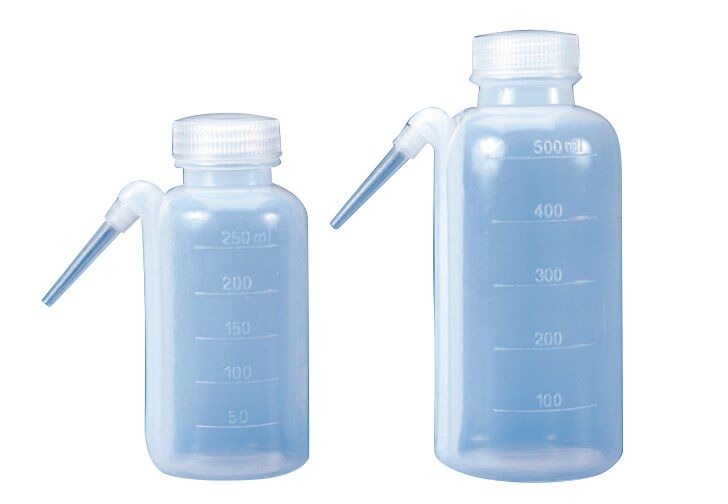 (image for) Wash Bottle, Polyethylene, Fixed Jet Type, 500ml